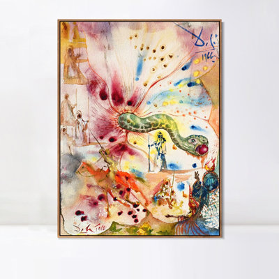 "Giclee", impression encadrée, série # 027 par Salvador Dali, art mural pour le salon, décorations pour bureau à domicile
