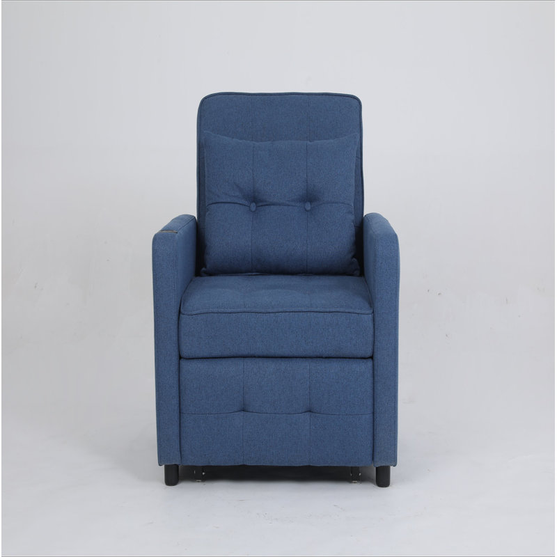 Canapé-lit convertible 3 en 1 Sleeper Chair, Bleu