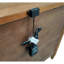 Table de chevet 2 tiroirs avec ports de charge, finition brune, rangement pour table de chevet | Idée de cadeau