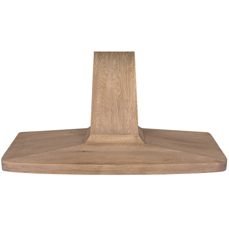Travis Walnut Wood Dining Table, Washed Walnut