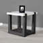 Ensemble de table moderne 3 pièces de style contemporain 1 table basse 1 table de bout 1 table de canapé 1 table en faux marbre avec finition deux tons noir-133333706