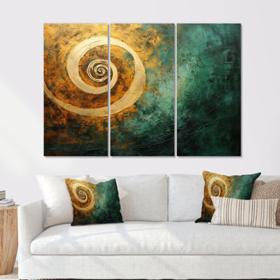 «Midas Forest Spirals III - Abstract Spirals», ensemble d'art mural