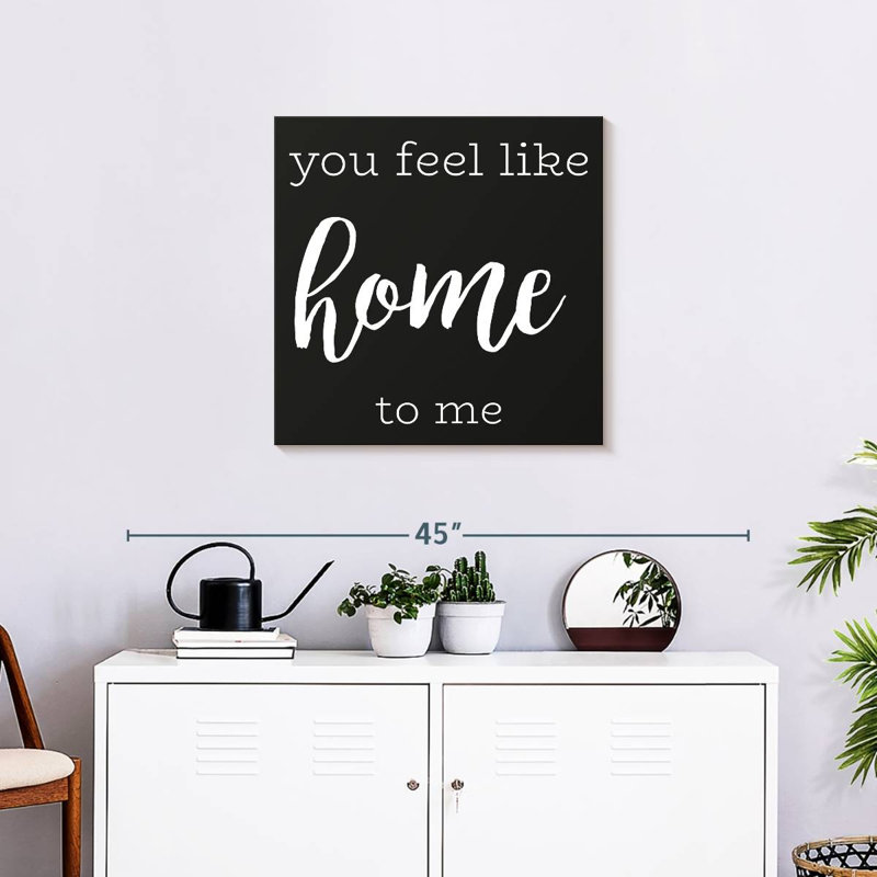 Tergel Love Is Home, typographie, H 24 po x l 24 po