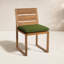 Venice Teak Patio Dining Side Chair with Cushion-162414682