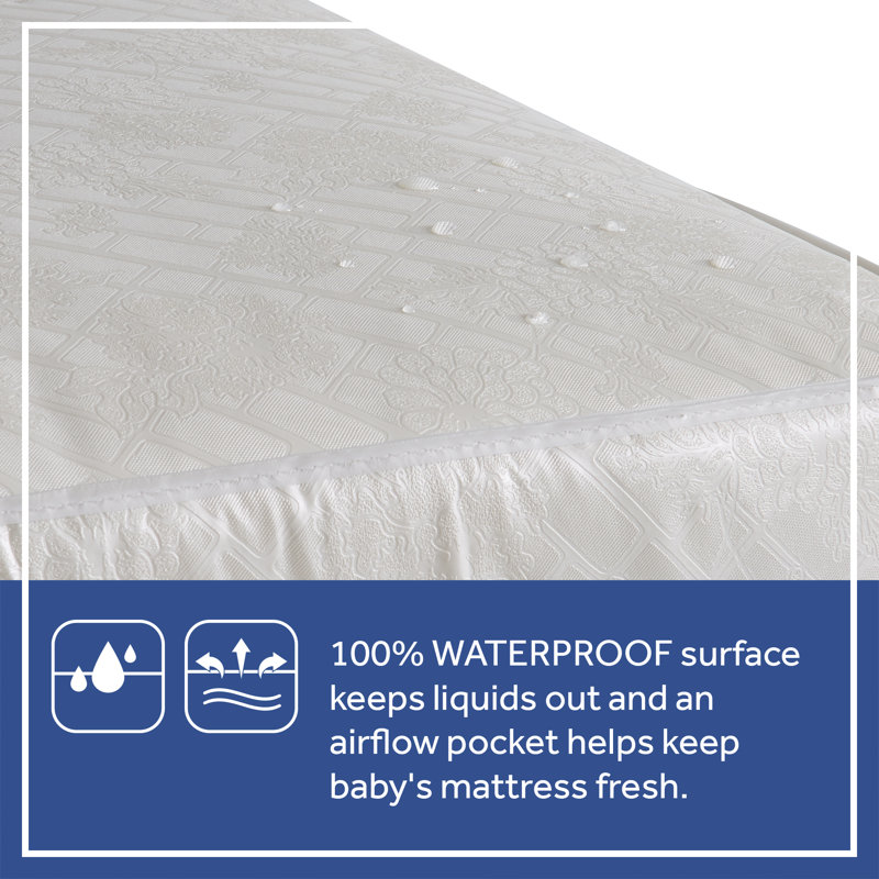 Sustainably Sourced 52.5" Hybrid Memory Foam & Innerspring Toddler Mattress