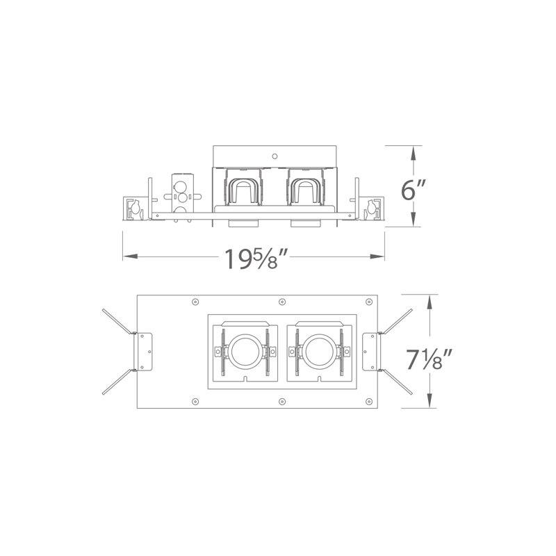 Ensemble d’éclairage encastré multi-spotlight del Precision