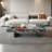Rectangular marble suspended coffee table-1234181196