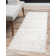 Tapis de style glam à motif géométrique blanc et argenté Glam
