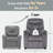 Goggin Kids Recliner with Anti-Tilt, Two Cup Holder, Fabric Upholstered-1257101584