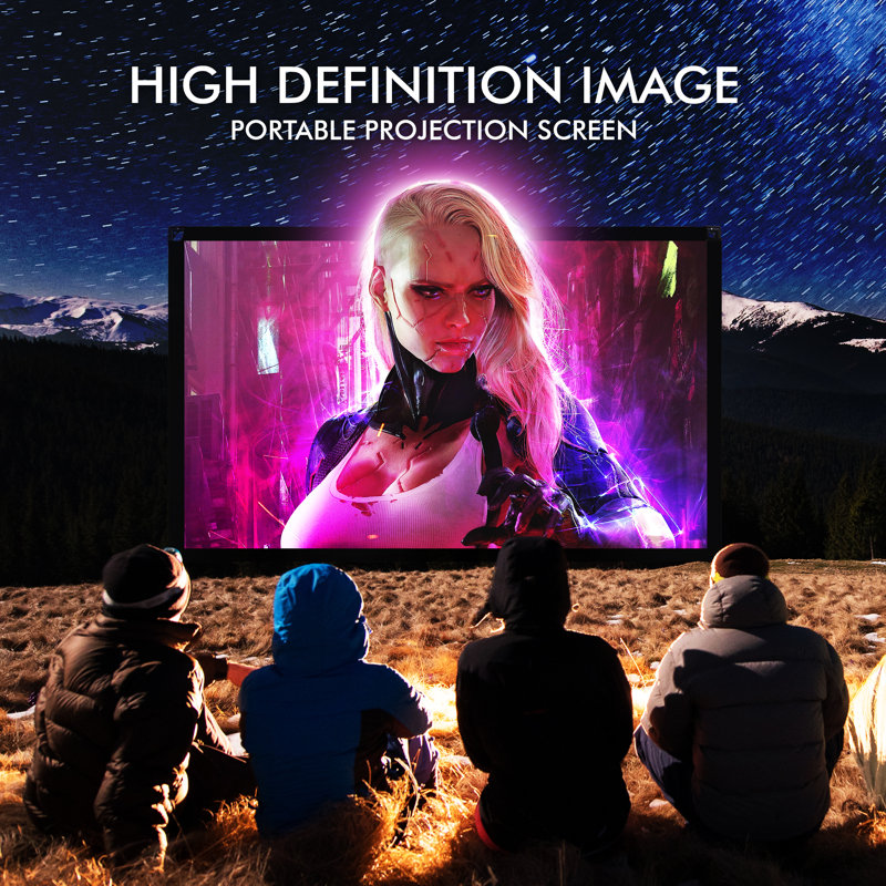 Pyle Outdoor Portable Projector Screen Projector Screen