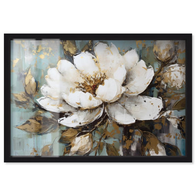 «Glam Flower», art floral rose par Shadowbox