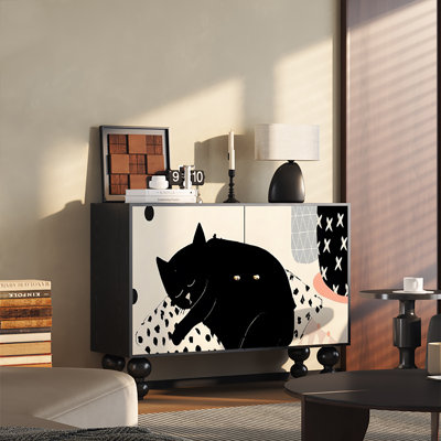 French modern simple multifunction decor cabinet