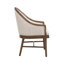 Ensemble de 2 chaises de salle à manger beiges style Mid-Century moderne, rembourrées en sergé Farmhouse