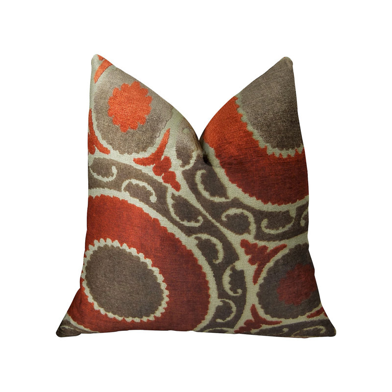 Pomegranate Reversible Throw Pillow, 16" H x 16" W