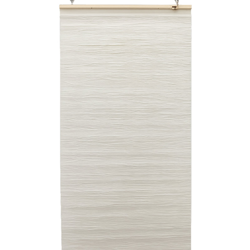 Cloison suspendue en papier tissé brun, Tanné, H 72 po x l 48 po x P 0,5 po