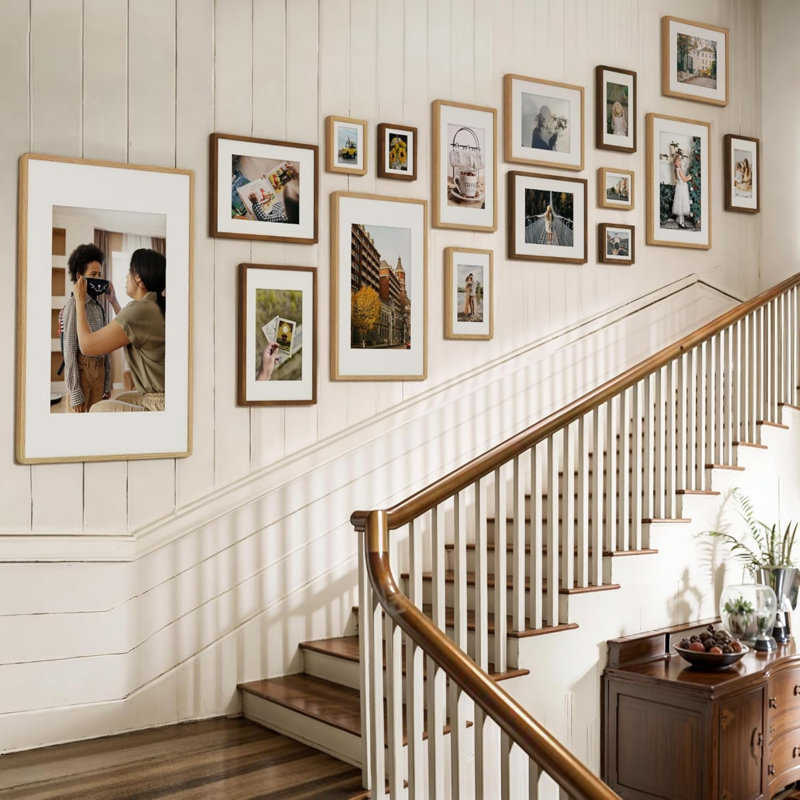 Brown Solid Wood Storage Picture Frame