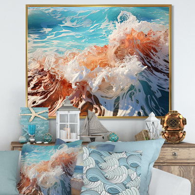 «Beach Waves Fusion», reproduction sur toile