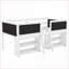 Lit mezzanine simple en pin massif avec tablettes mobiles et amp; Barrière de sécurité en ardoise, blanc - aucun sommier nécessaire-1207562787