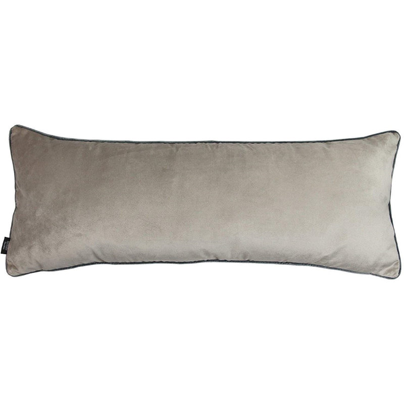 Rectangular Lumbar Cushion, Beige Mink