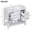 Ensemble de meuble-lavabo simple avec plateau en résine Anakin