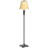 Sophia 63 in. Traditional LED Energy Efficient Floor Lamp with Beige Fabric Shade