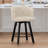 26"Swivel Upholstered Counter Stool With Metal Frame-513637500