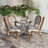 Clymer Stacking All-Weather Commercial Paris Chair with Metal Frames-471913604