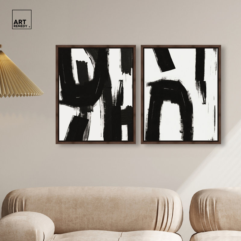 «Lift Machine & B W Machines», ensemble de décorations murales Boho par Art Remedy, cadre en noyer, 16 x 20, Cadre noyer