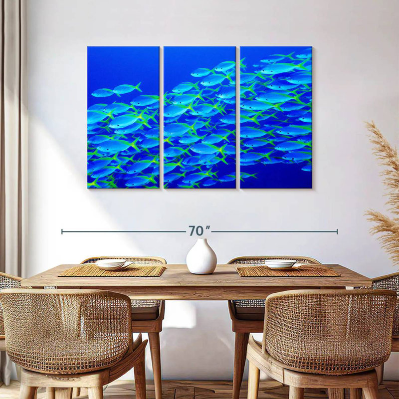 School Of Snapper Fish, 36" H x 57" W