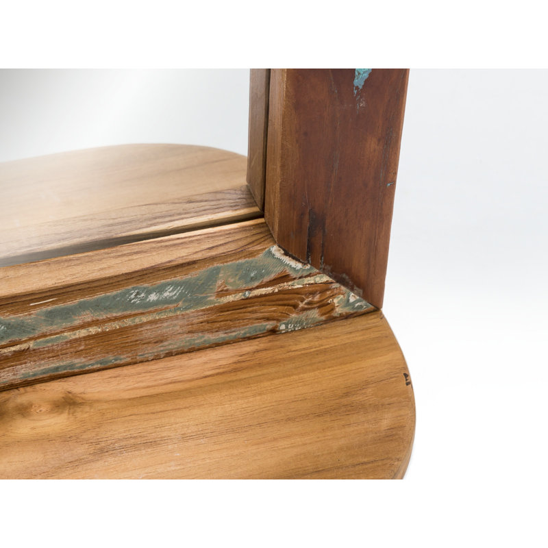 Acotas Wood Flat Wall Mirror
