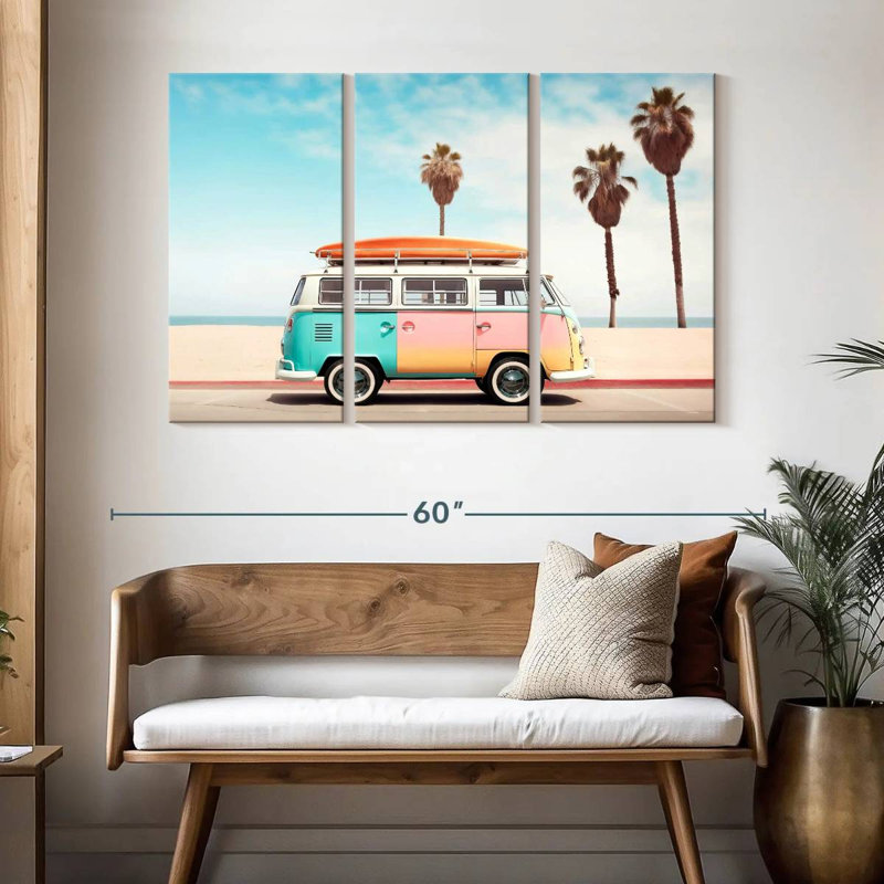 Van Mehar sur la plage, H 32 po x l 50 po