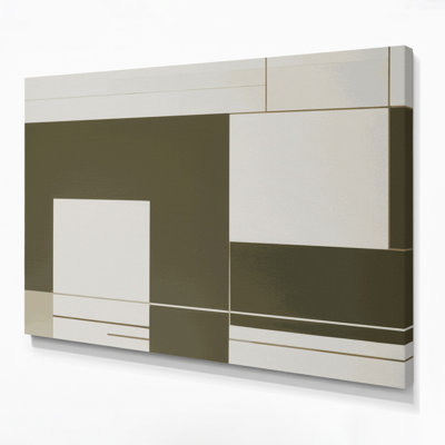 Minimalisme 52, art mural sur toile beige