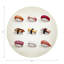 Sushi Town Vegan Leather Round Coasters