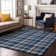 Premium Machine Washable Cerrito AMF563 Navy Rug