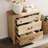 Set Of 2 Farmhouse Nightstands, Oak, 31.5"-1996705879-1996705876