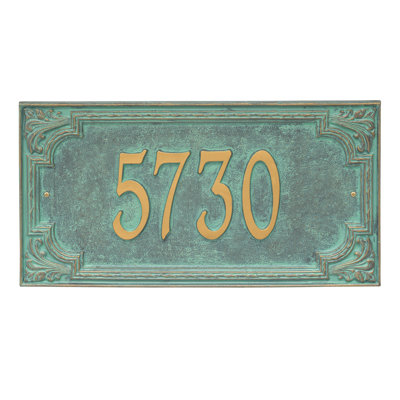 Signature Series 1-Line Wall Address Plaque