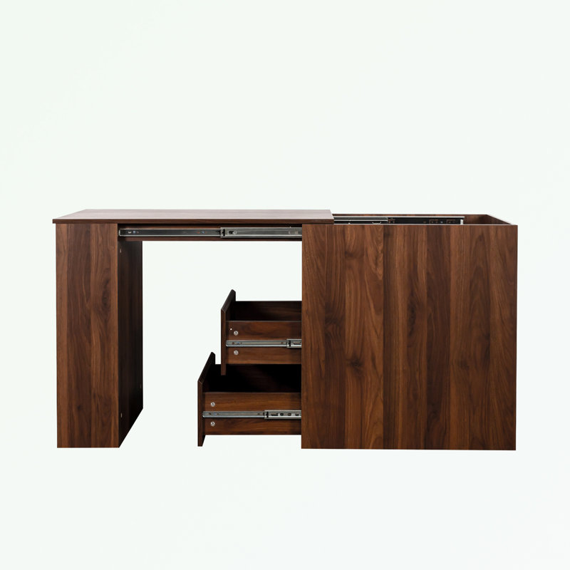 Bureau avec tiroirs et table ajustable