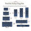 Aspire Homeware Navy Geometric Area Rug Modern Trellis Indoor Carpet-1588139791