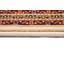 Tapis intérieur / extérieur 4 pi x 6 pi (3 pi 9 po x 5 pi 6 po) à motif de médaillon persan beige / crème Faris-30842396