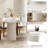 Starkeisha 70" Modern Wood Dining Table for Dining Room