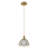 1-Copper transparent glass dimmable pendant light