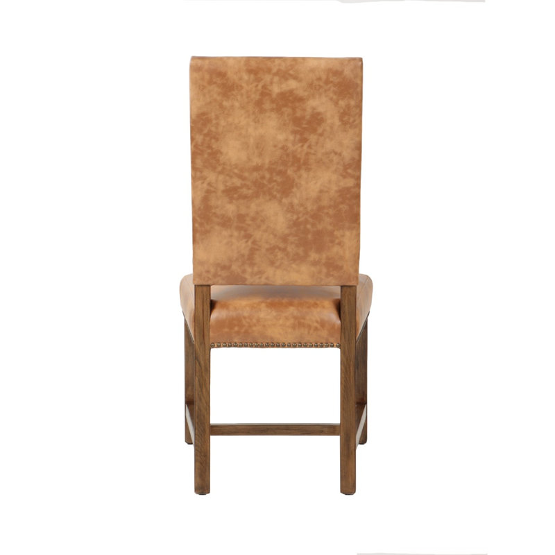 Darcy Leather Dining Chair, Warm Brown