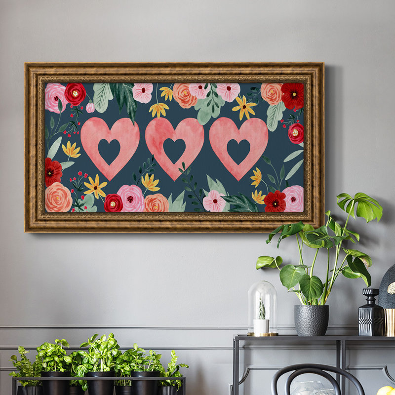 "Sweet Hearts Collection D", cadre photo unique, impression sur toile, H 21 po x l 37 po x P 1 po