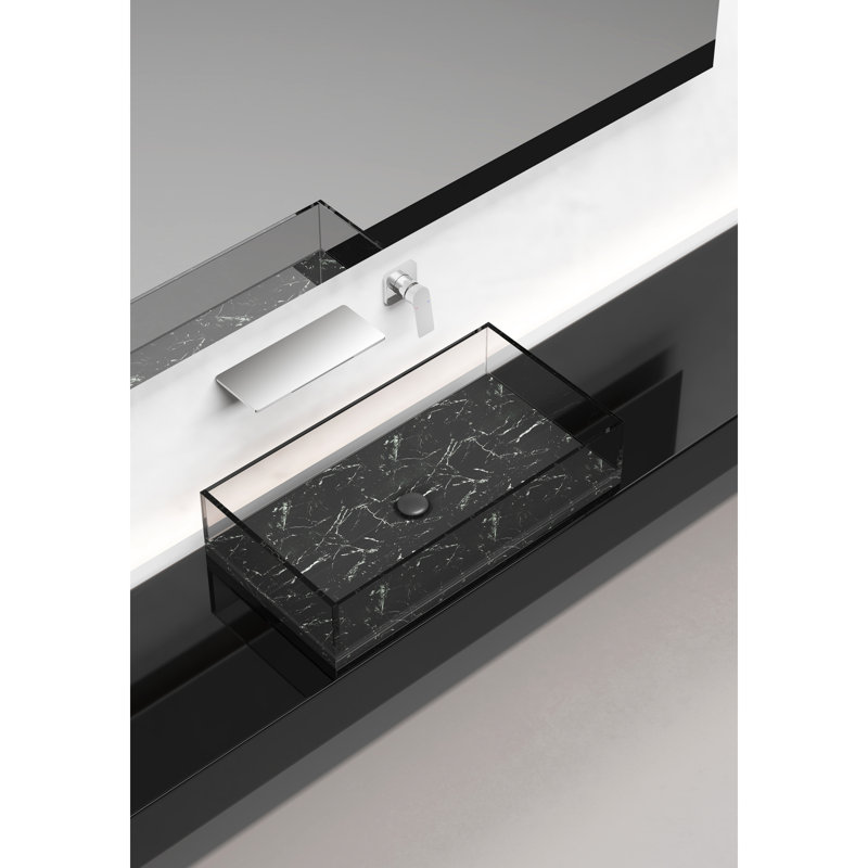 Waterfall Bathroom Faucet, Crafted From Superior Brass, Single Operation For Convenient Water Temperature And Flow Regulation, To Save Counter Space Effectively Style Sink Faucet In , Fabricated Of