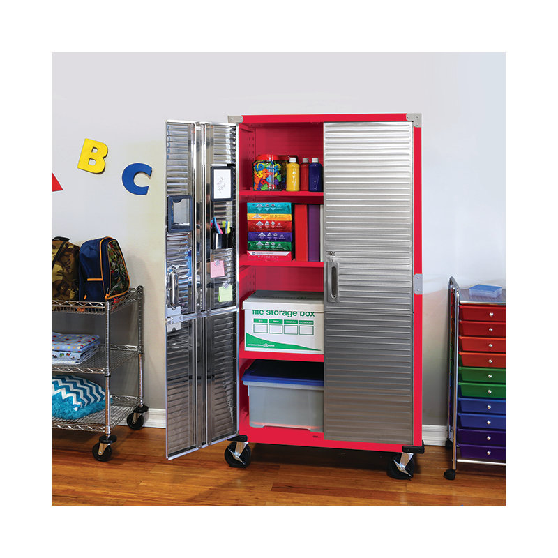 Armoire de rangement Seville Classics UltraHD, l 36 po x P 18 po x H 72 po, Rouge