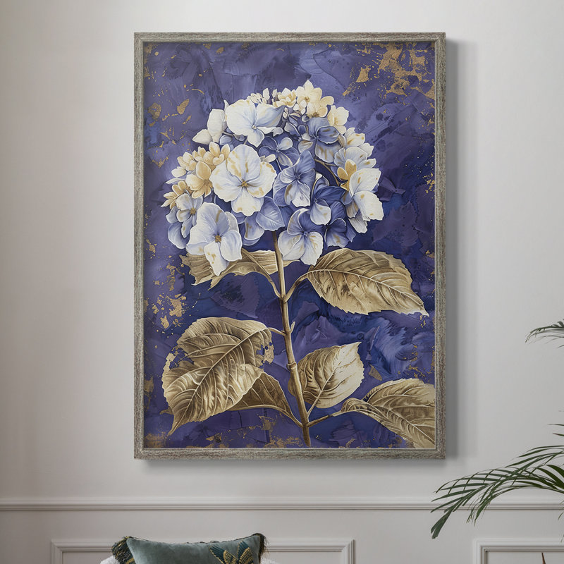 Reproduction encadrée FLORAL Series CCxxiii - bois massif, H 30 po x l 24 po