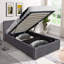 Ottone Grey Upholstered End-Lift Ottoman Storage Bed-206993832