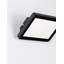 Black Integrated LED Frosted Glass Outdoor Flush Mount