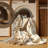 Machine Washable Oweda Harp Classic Damask Rug in Beige – Beige Binding-881276509