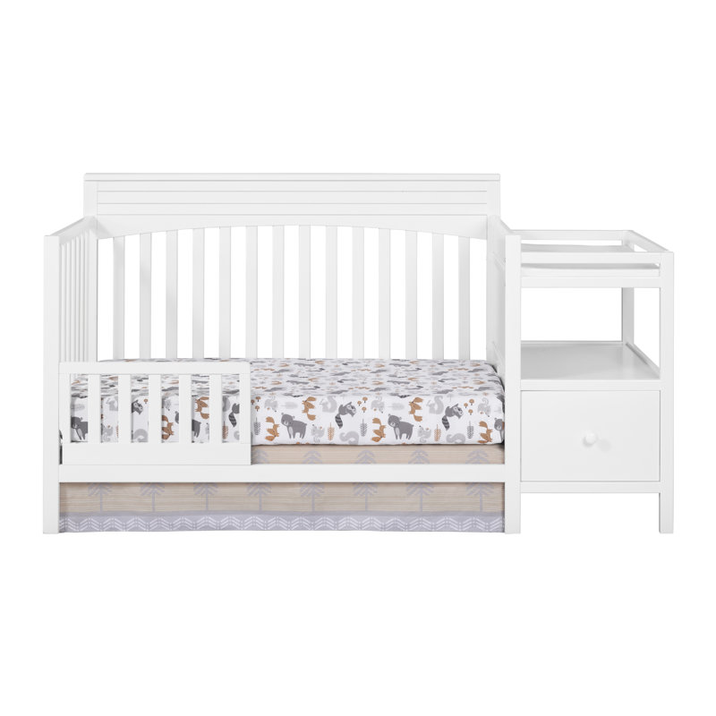 Barrière de sécurité pour lit de bébé Harper, Greenguard Gold, Blanc neige